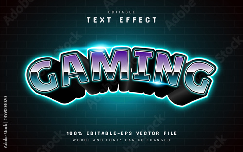 Gaming text effect esport style