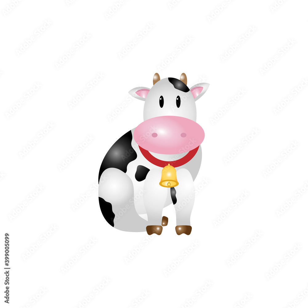 Cute cow Vector Illustration Cute cow Vector Illustration