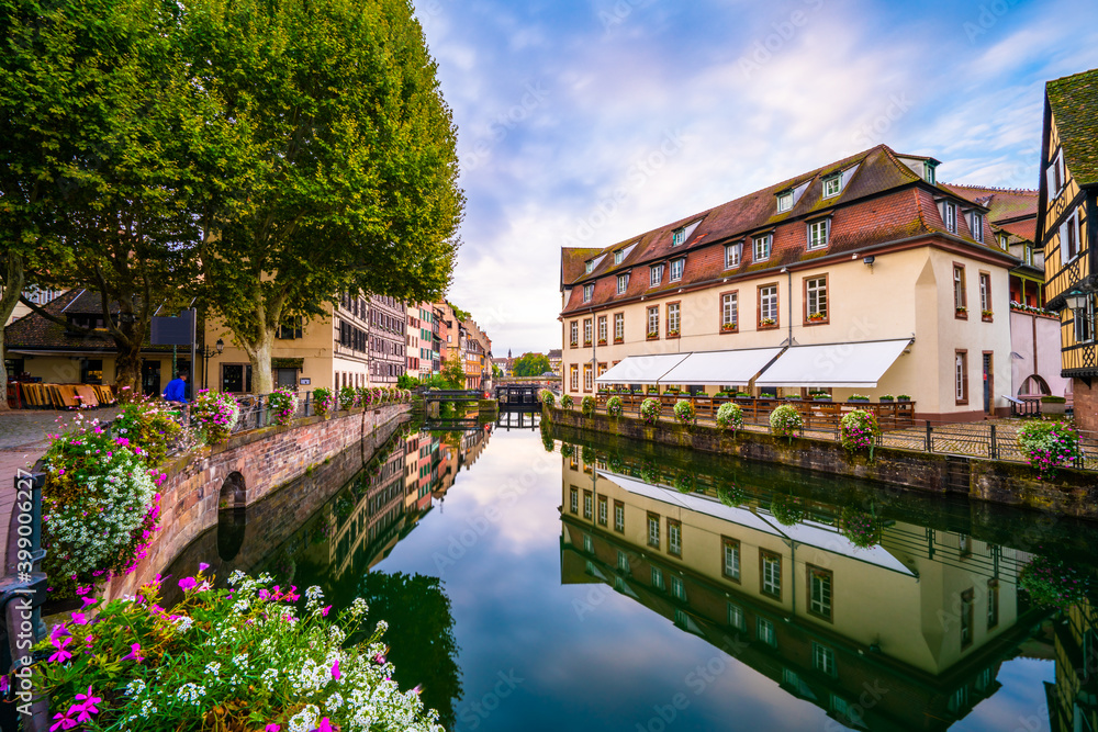 Quaint timbered houses of Petite France in Strasbourg, France