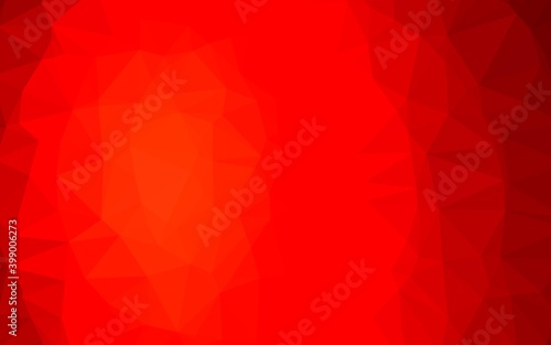 Light Red vector polygonal pattern.