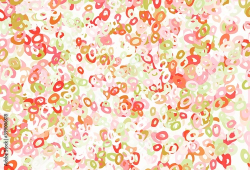 Light Green, Red vector cover with spots.