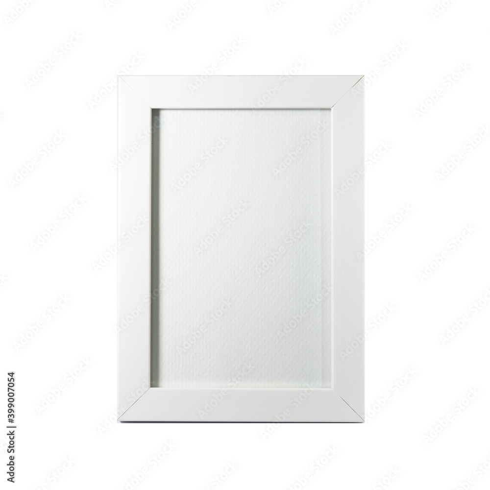 Realistic empty white frame mockup Realistic empty white frame mockup