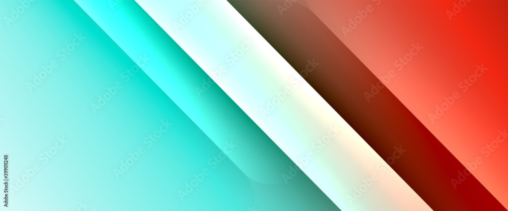Obraz premium Fluid gradients with dynamic diagonal lines abstract background. Bright colors with dynamic light and shadow effects. Vector wallpaper or poster