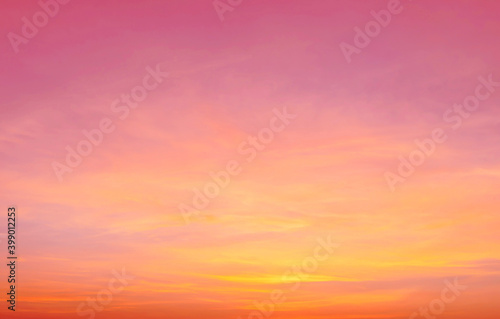 sky,Beautiful sunset sky,Pastel color pink and purple sky at sunset, Abstract fantasy aerial view pastel background, Pink sunlight on sweet colorful sky and purple cloud before sunset © Toppa