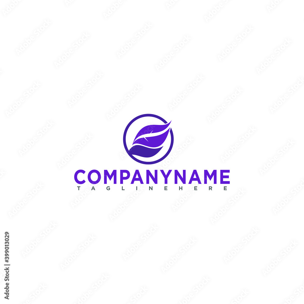 Simple and elegant A simple and elegant leaf logo that suits your business and uses the latest Adobe illustrations.