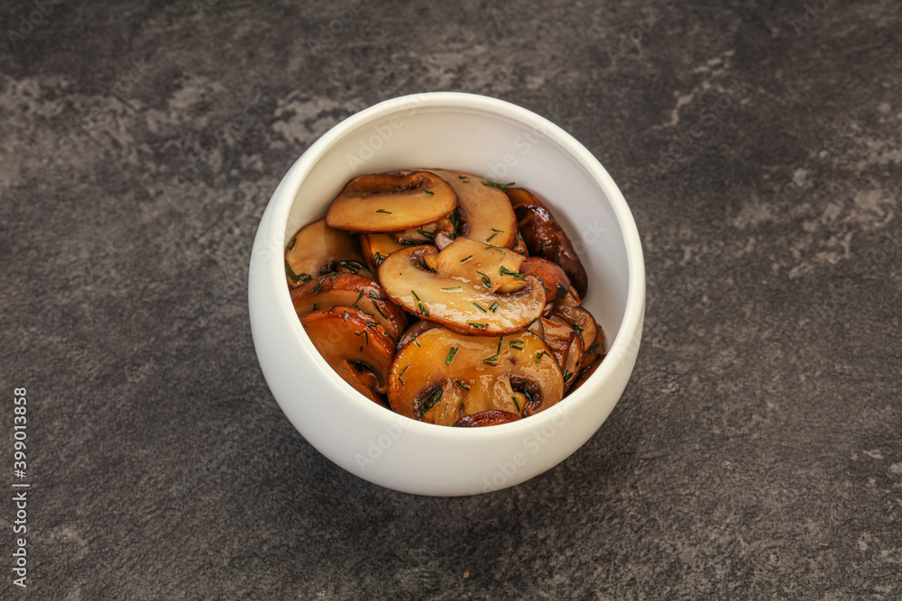 Roasted champignon with herbs and spices Roasted champignon with herbs and spices