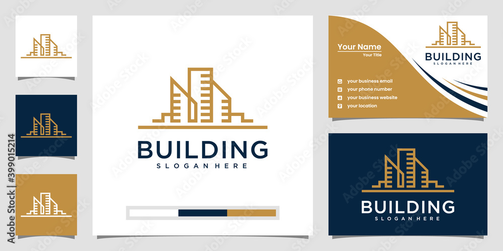 Naklejka premium Modern real estate logotypes