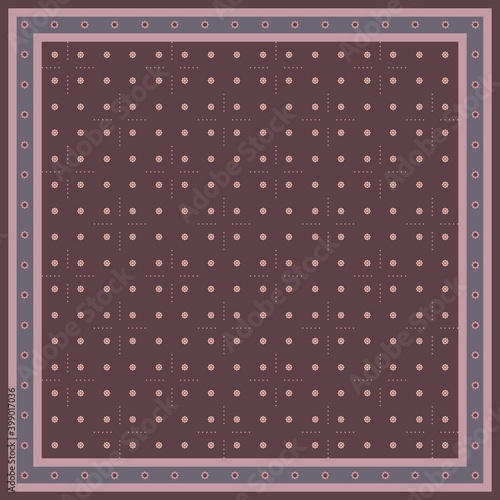 Design of hijab or scarf motifs with luxury patterns. can be used also for other fabric patterns or wallpaper.vector design inspiration