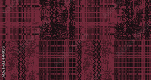 Geo Pattern, Japanese Kimono Female Organic Texture. Wabi Sabi, Tie Dye, Ikat Geisha Fashion Pattern. Trendy Cool Asian Boho Geo Pattern Fashion Summer Background Retro Vintage Asian Kimono Texture