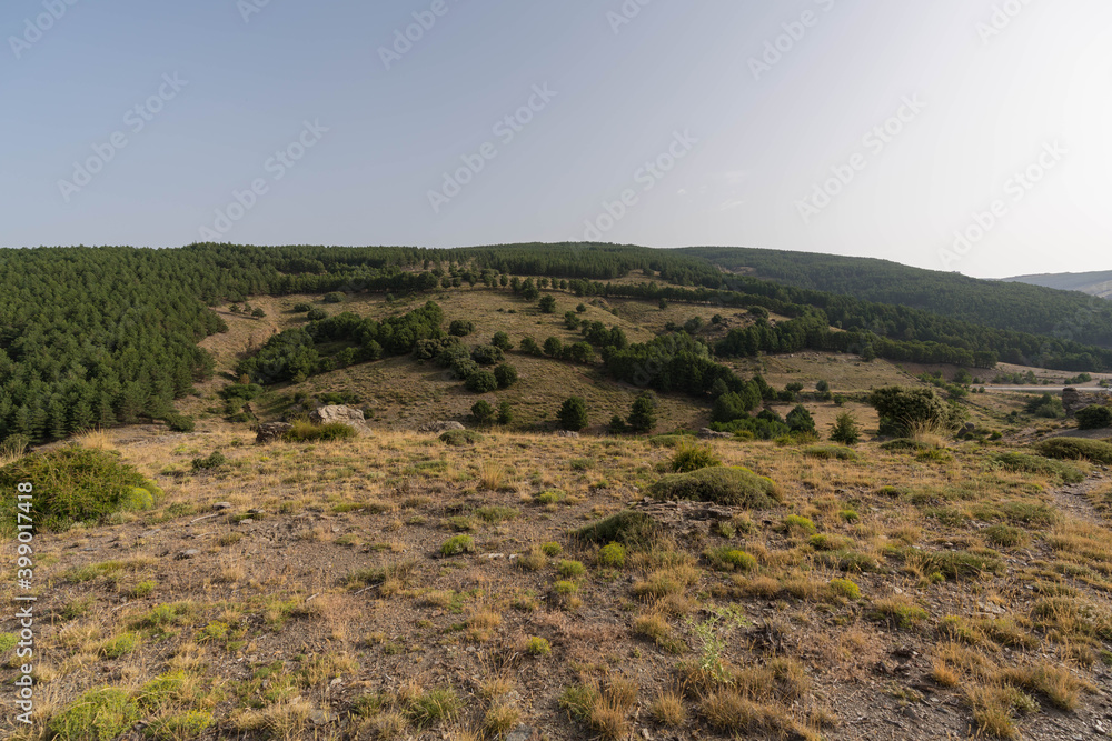 Mountainous landscape in Sierra Nevada in southern Spain Mountainous landscape in Sierra Nevada in southern Spain