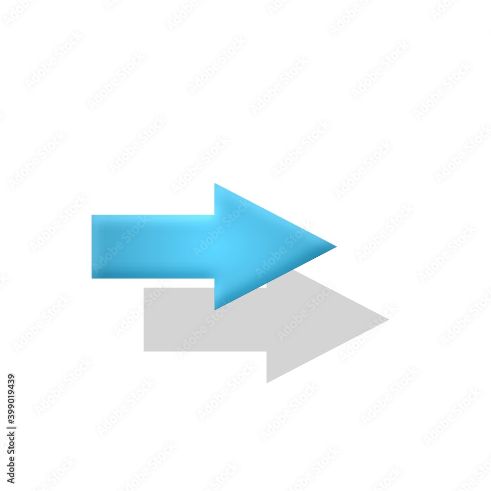 Right arrow icon with shadow in white background Right arrow icon with shadow in white background