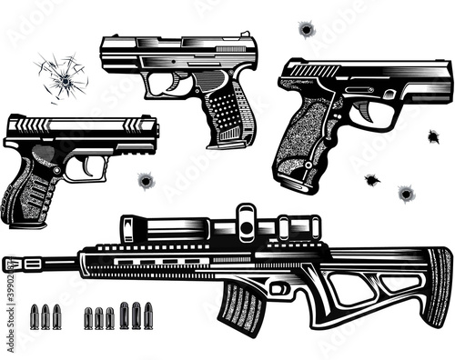 Guns: pistol