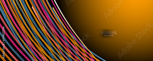 Abstract colorful lines vector background. Internet, big data and technology connections concept, abstract template