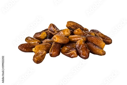 Dates isolated on a white background are a bunch.