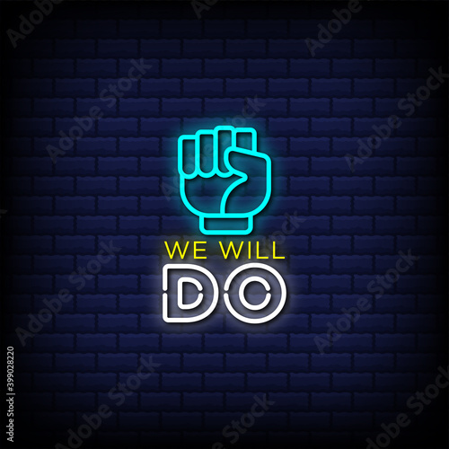 We will do neon sign style text