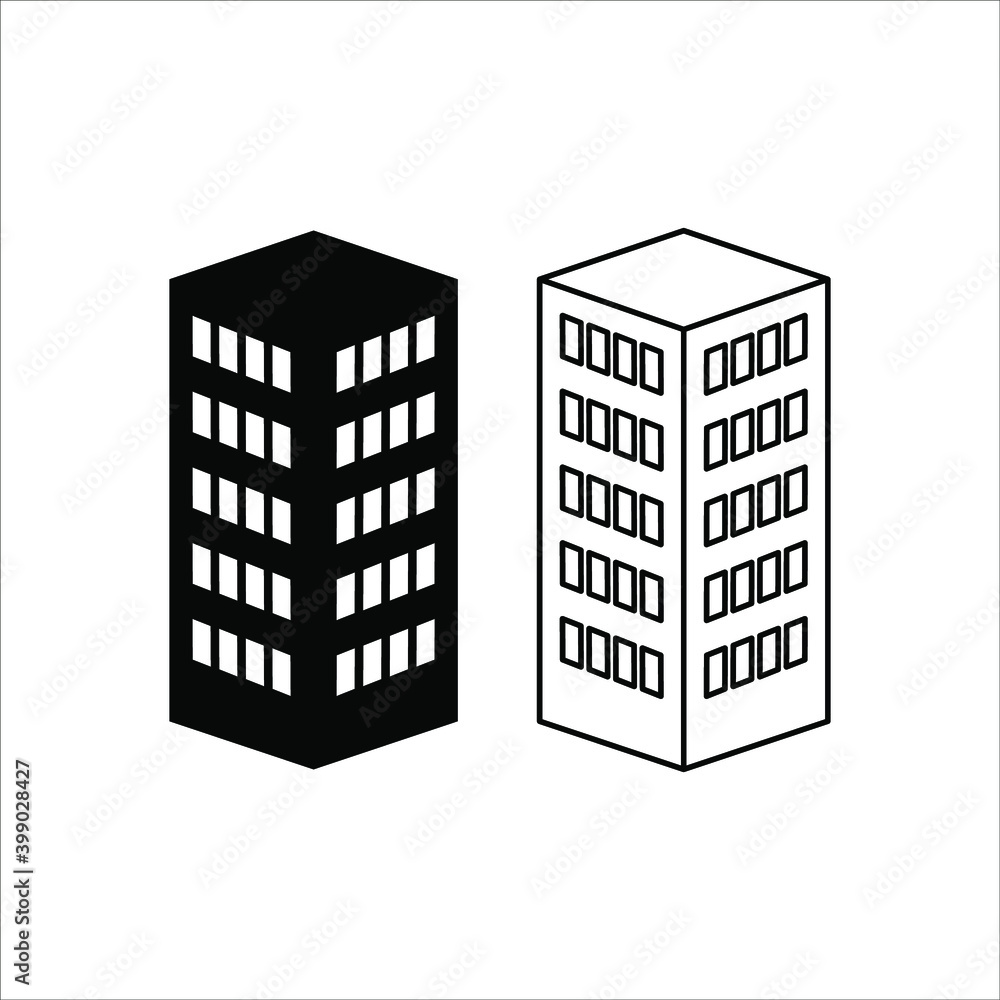 Company icon on white background. Black building business vector illustration eps 10 Company icon on white background. Black building business vector illustration eps 10