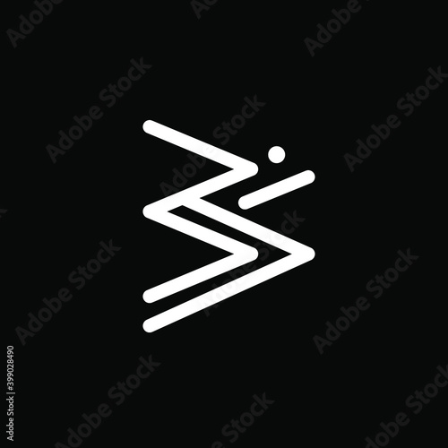 Om sign in lines shape. Hindu om Symbol. 