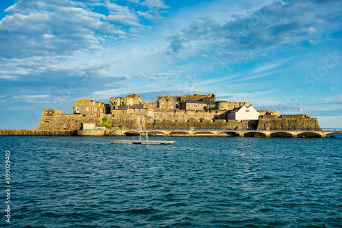 Fototapeta Castle Cornet on Saint Peter Port - capital of Guernsey - British Crown dependen