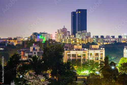 Skyline von Pune  Kalyani Nagar  Indien