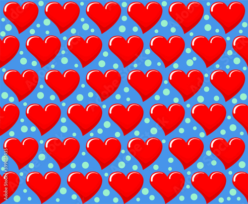 Vector hearts in a trendy pattern for valentine s day. Seamless pattern about love