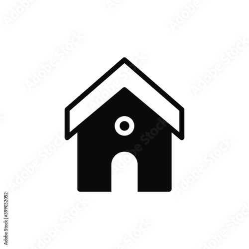 house flat icon vector illustration