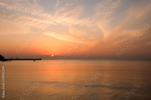神奈川県逗子海岸の夕日 © Kazu8