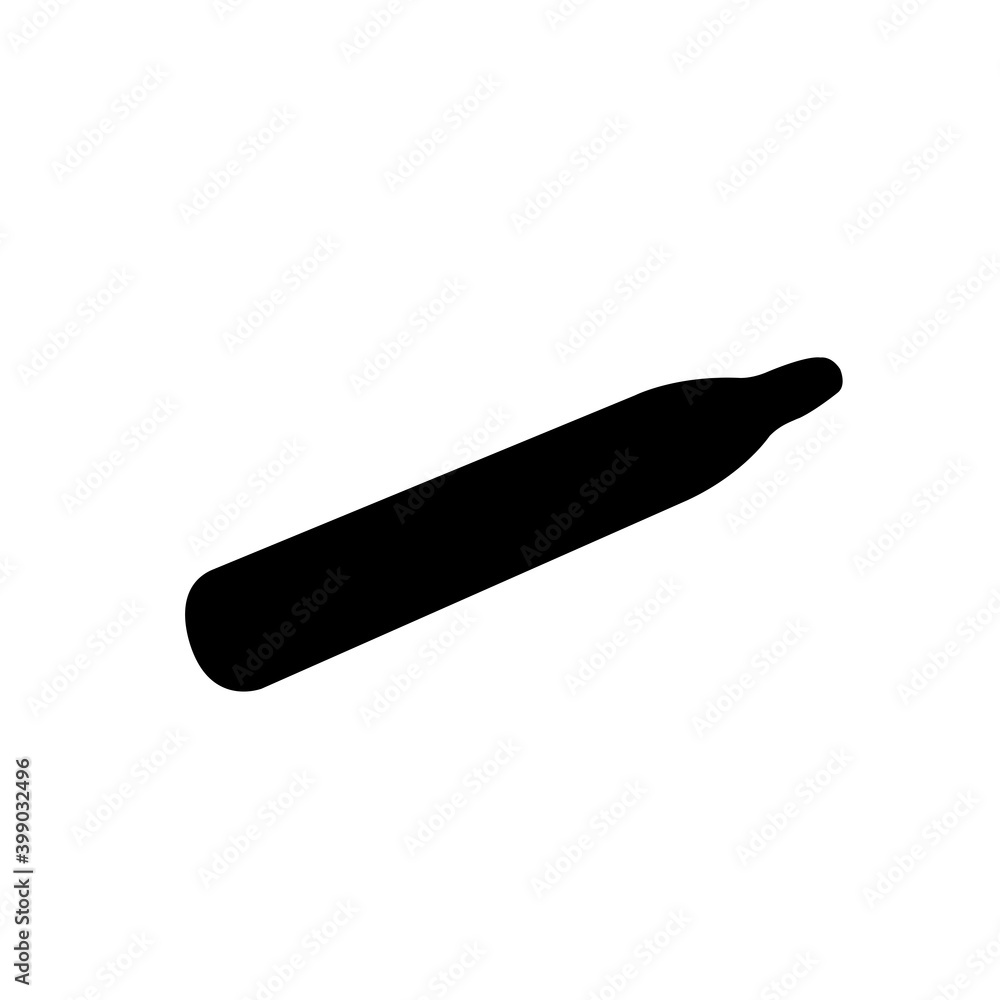 Non-Flammable Gas Black Icon, Vector Illustration, Isolate On White Background Label. EPS10 Non-Flammable Gas Black Icon, Vector Illustration, Isolate On White Background Label. EPS10