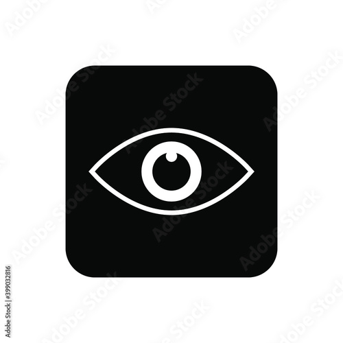 Eye Icon Vector Design Template on white background