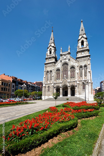 Church of Santo Tomas of Canterbury, Plaza del Carbayo, Aviles, Asturias, Spain, Europe