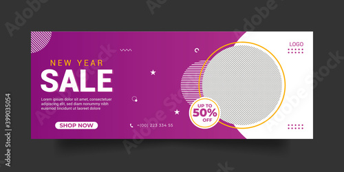 Fashion sale facebook cover social media and web banner templet