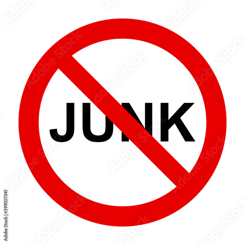 Free Download JUNK  und Verbotsschild - GFXLoad