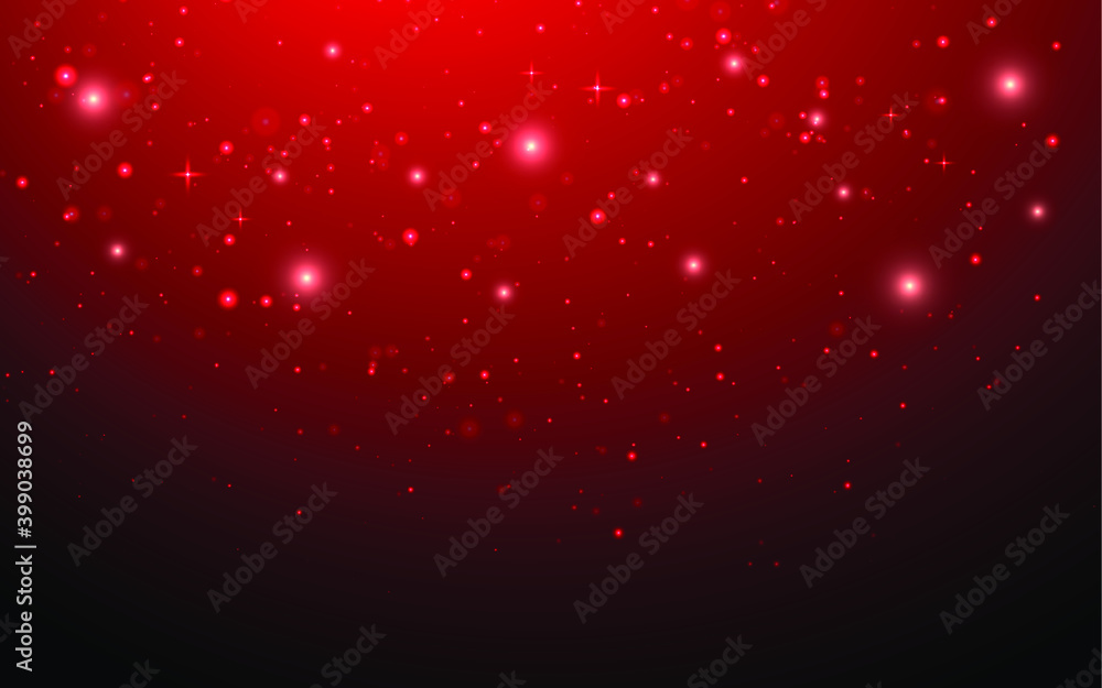Christmas Holiday abstract with bokeh, stars on red background.Vector illustration. Christmas Holiday abstract with bokeh, stars on red background.Vector illustration.