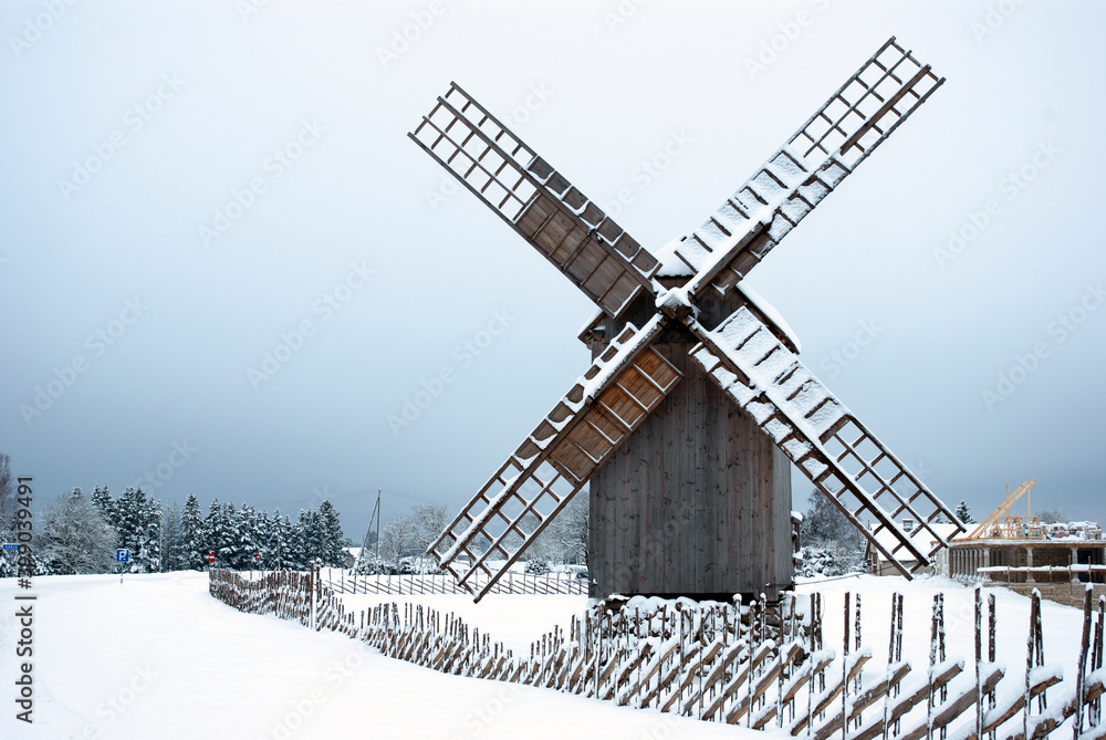 Windmill. Saaremaa. Estonia