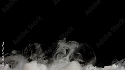 Splashing Smoke on black background photo, still. Backdrop, wallpaper elegant beautiful explode for web design, banners, titles, texts and etc.