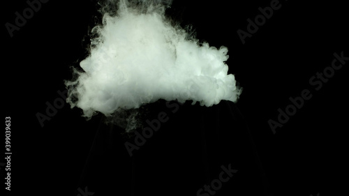 Dry Ice Smoke on black background photo, still. Backdrop, wallpaper elegant beautiful explode for web design, banners, titles, texts and etc.