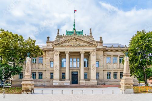 Tablou pe pânză Facade of the Palace of Justice in Strasbourg, Alsace region, France