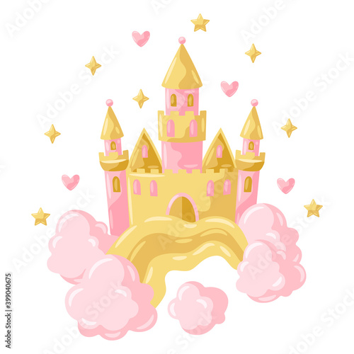 Illustration of princess castle.