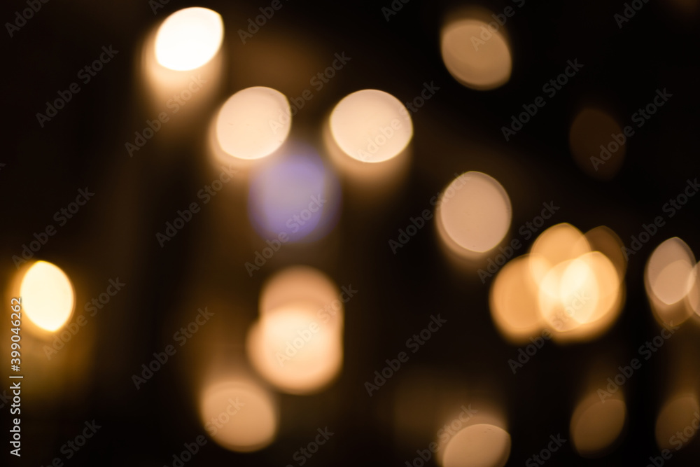 Gold abstract bokeh background