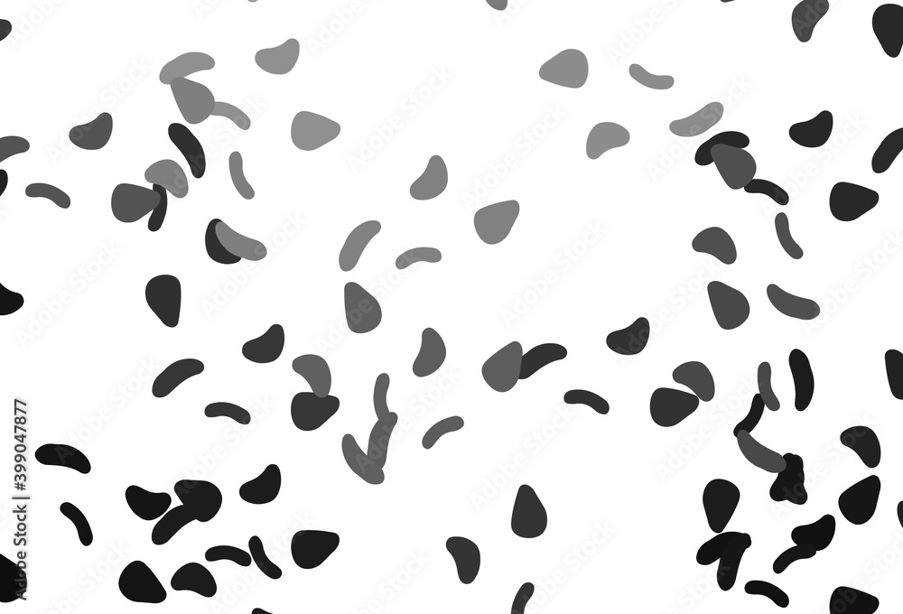 Light Silver, Gray vector pattern with chaotic shapes. Light Silver, Gray vector pattern with chaotic shapes.