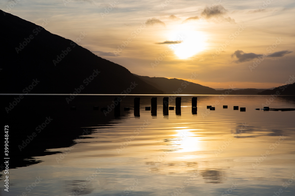 Sunset Over Loch