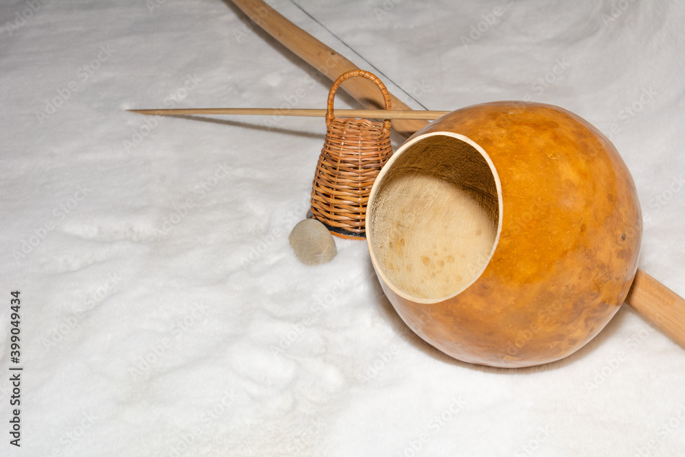 Berimbau - traditional music instrument used in capoeira