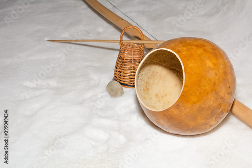 Berimbau - traditional music instrument used in capoeira