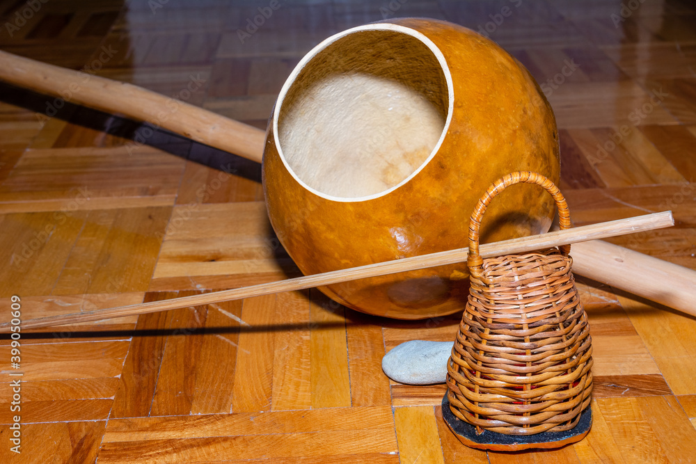 Berimbau - traditional music instrument used in capoeira
