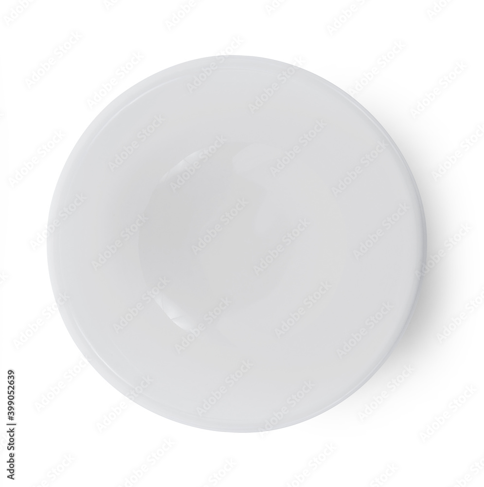 empty bowl isolated on white. empty bowl isolated on white.