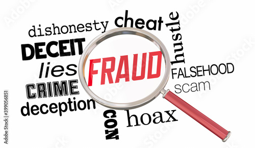 Fraud Puzzle Find Stop Prevent Crime Dishonesty Scam Cons 3d Illustration