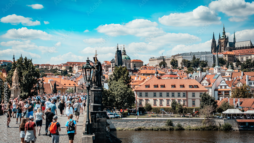 Obraz premium Charles Bridge, Prague, Czech Republic, summer, holiday 