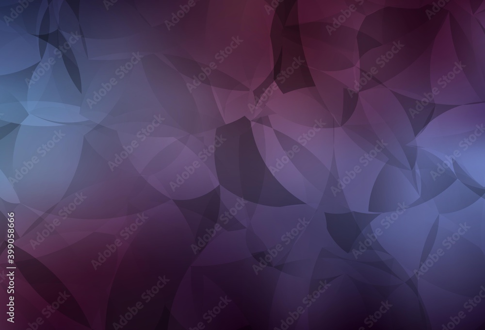 Fototapeta premium Dark Purple vector low poly background.