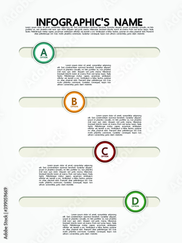 Timeline lable infographic template