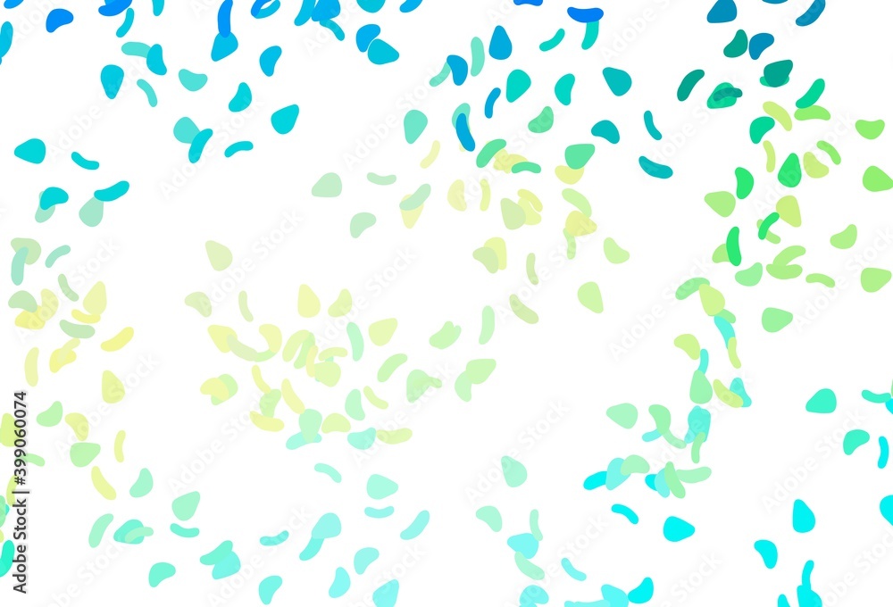 Light Blue, Yellow vector pattern with chaotic shapes. Light Blue, Yellow vector pattern with chaotic shapes.