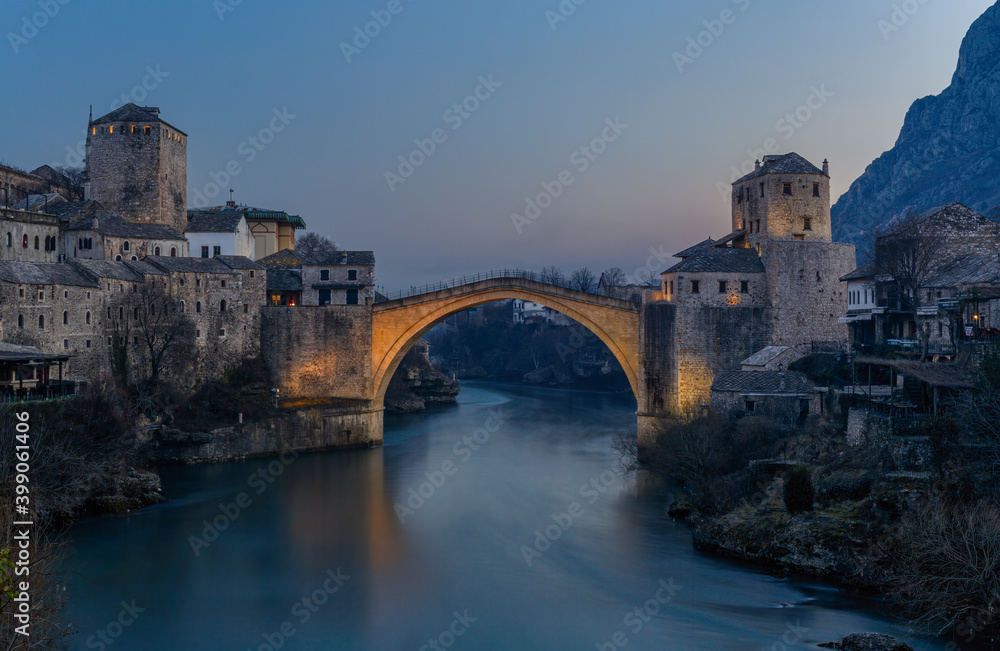 Image of the Old Bridge in Mostar, Bosnia
